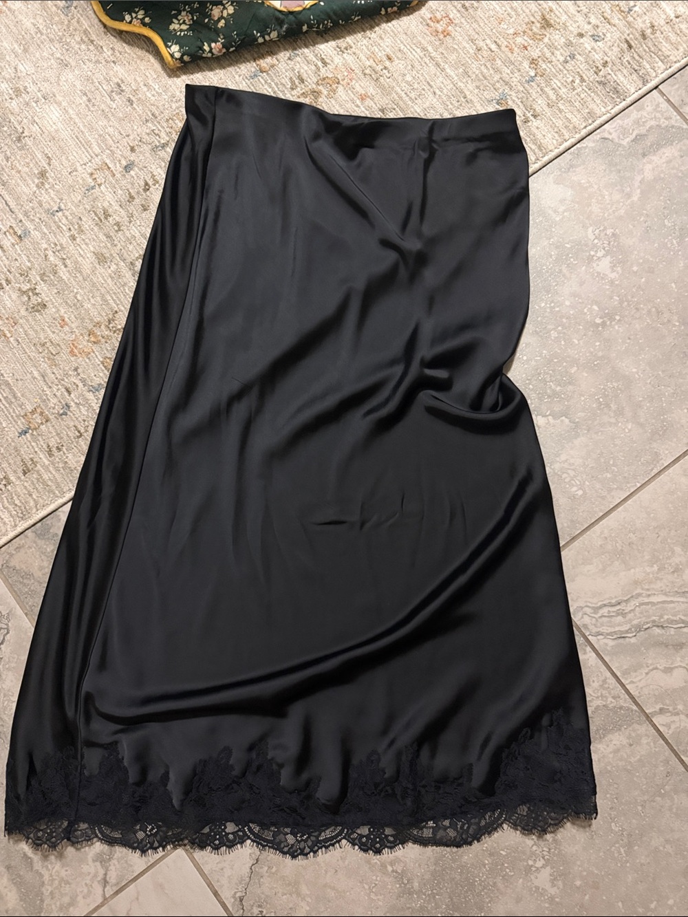Anna Sui Black Lace Skirt